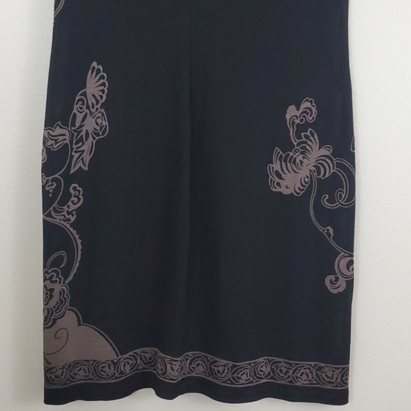 Max Studios Black & Light Brown Dress L - Picture 7 of 8